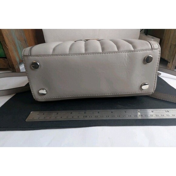 Michael Kors Whitney Quilted Backpack - Pearl Grey, Silver, Small, Dust-bag - Picture 5 of 8